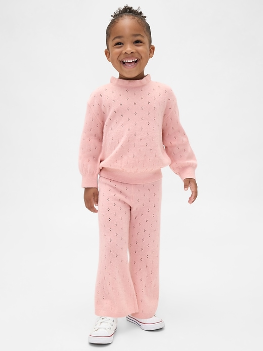 pantalon évasé cashsoft en maille pour bébé et tout-petit