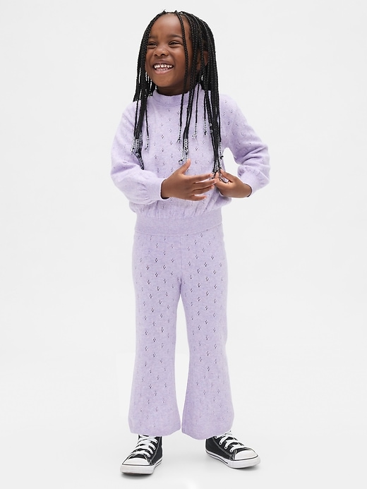 pantalon évasé cashsoft en maille pour bébé et tout-petit