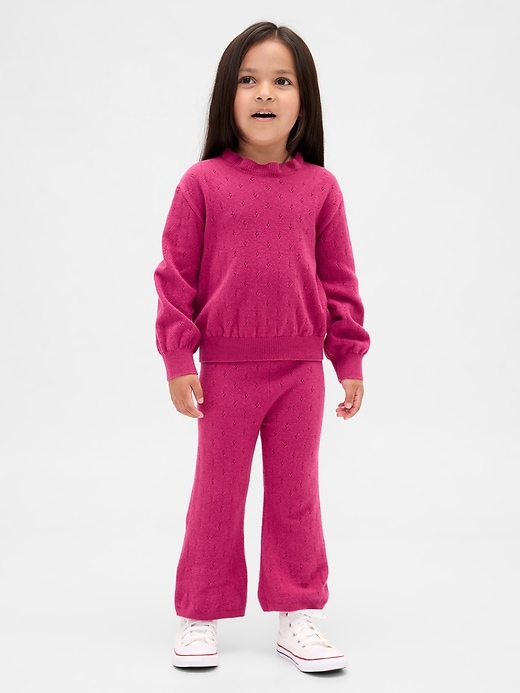 pantalon évasé cashsoft en maille pour bébé et tout-petit
