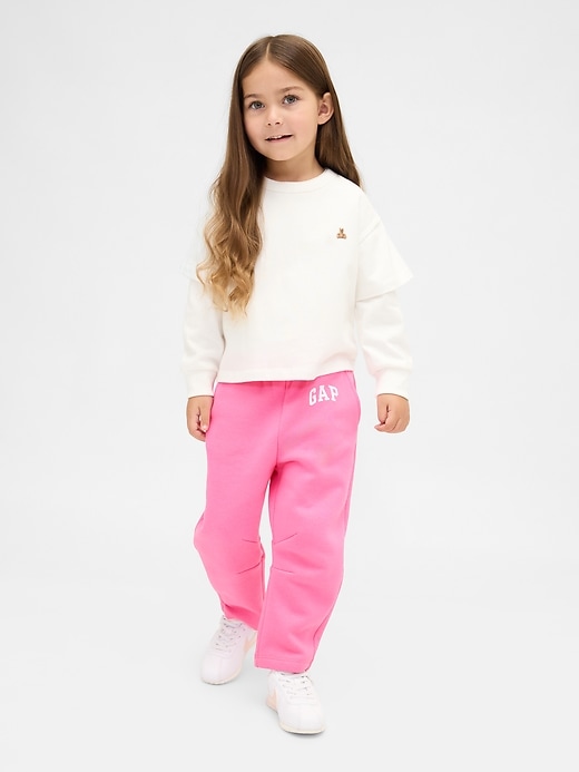 pantalon de survêtement vintage à logo doux pour bébé et tout-petit