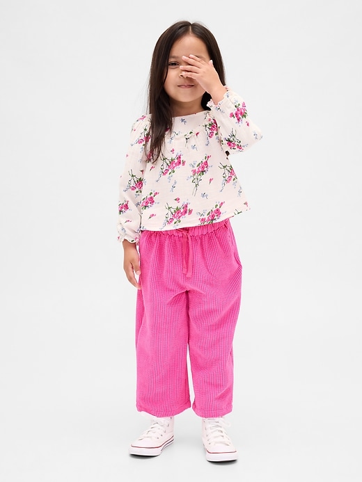 ensemble pour bébé et tout-petit en gaze de coton et velours côtelé