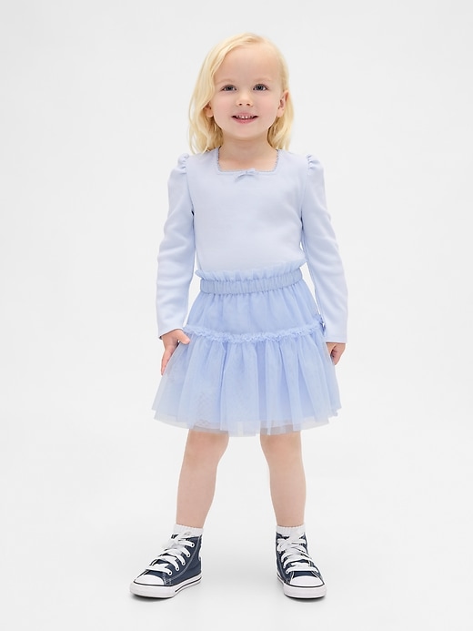 ensemble bébé et tout-petit en côtes et tulle