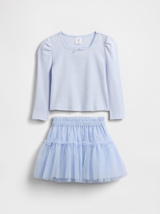 ensemble bébé et tout-petit en côtes et tulle