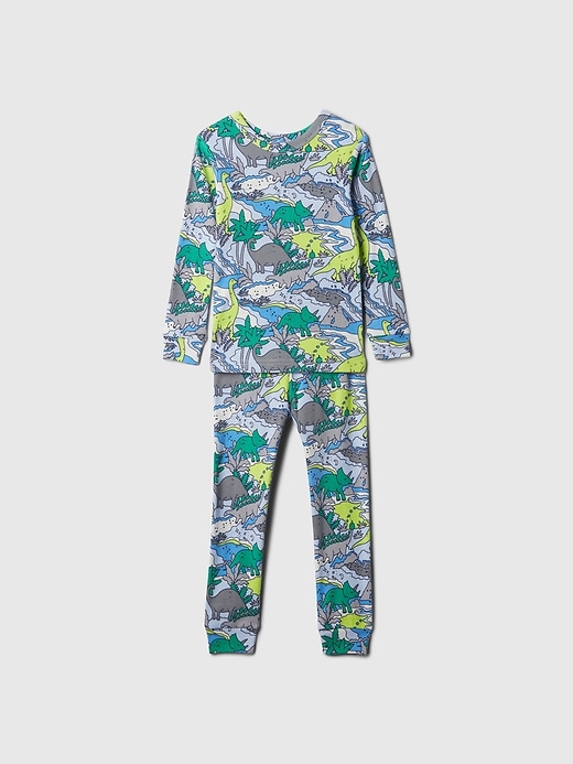ensemble pyjama dinosaure en coton biologique pour bébé et tout-petit