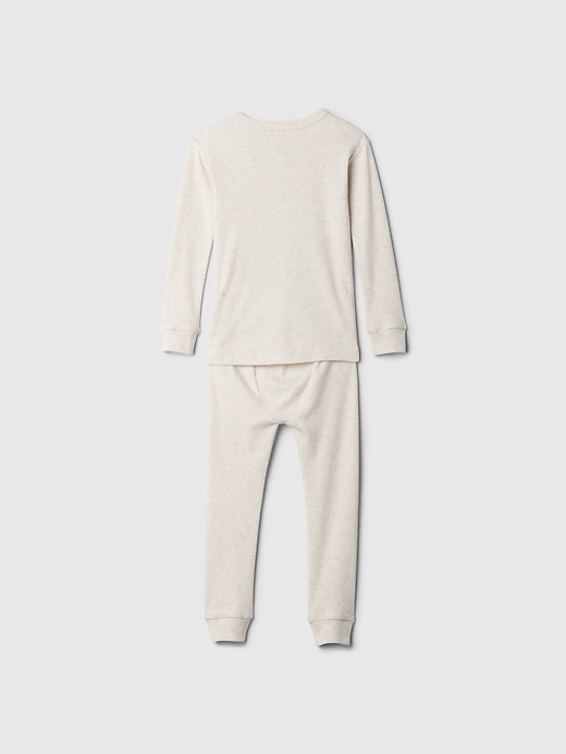ensemble pyjama henley en coton bio brossé pour bébé et tout-petit