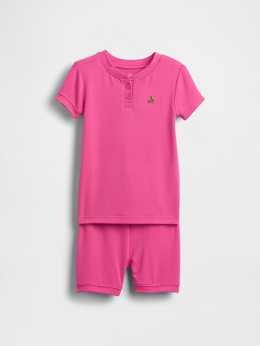 ensemble de pyjama court henley pour bébé et tout-petit