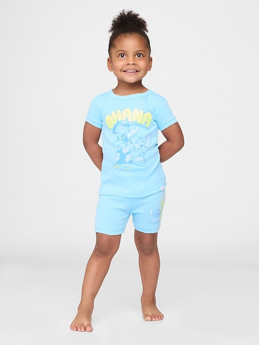 ensemble pyjama lilo stitch pour bébé et enfant en coton bio brossé