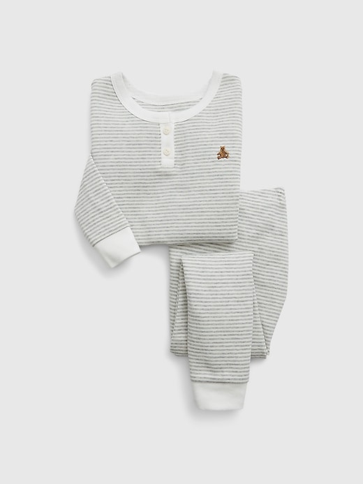 ensemble pyjama henley en coton biologique pour bébé et tout-petit