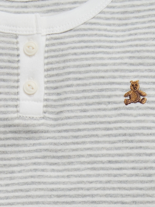 ensemble pyjama henley en coton biologique pour bébé et tout-petit