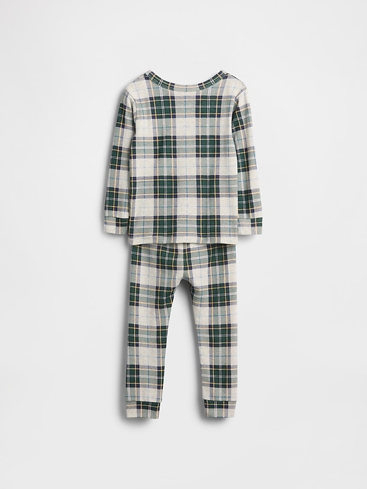 ensemble pyjama de noël en coton bio brossé pour enfants et bébés