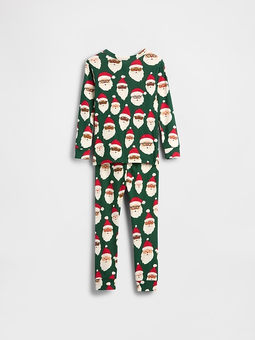 ensemble pyjama de noël en coton bio brossé pour enfants et bébés