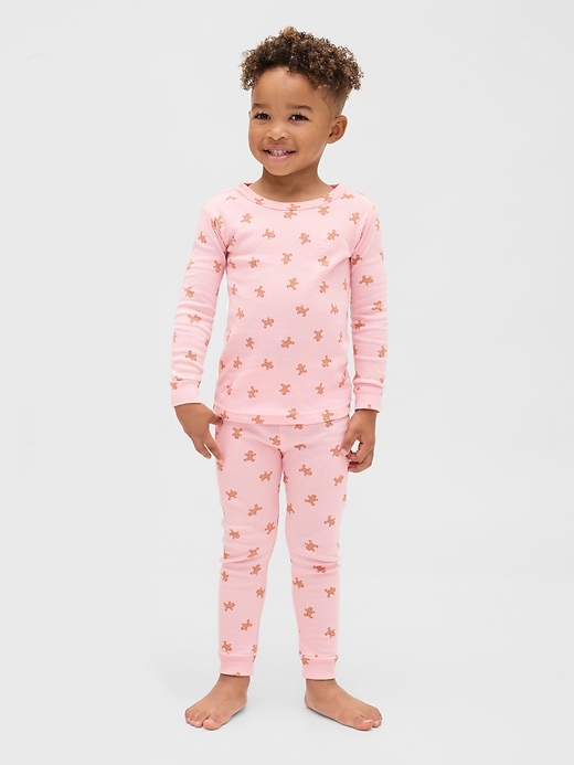 ensemble pyjama de noël en coton bio brossé pour enfants et bébés