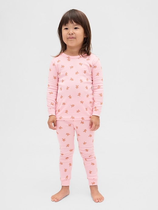 ensemble pyjama de noël en coton bio brossé pour enfants et bébés