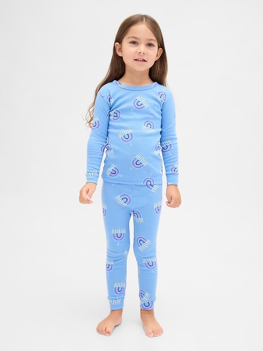 ensemble pyjama de noël en coton bio brossé pour enfants et bébés