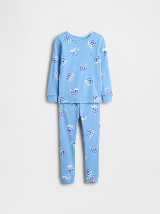 ensemble pyjama de noël en coton bio brossé pour enfants et bébés