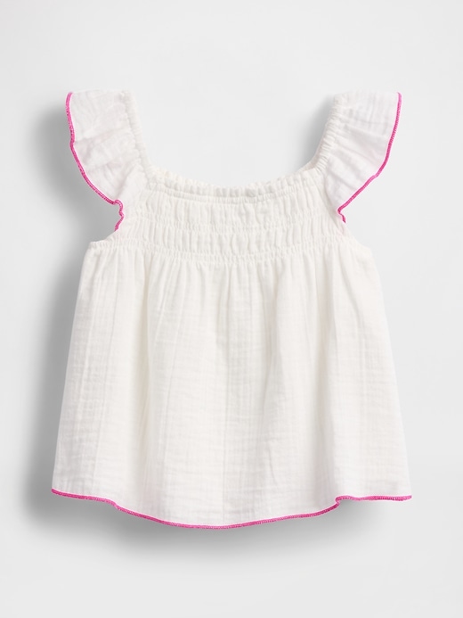 haut en gaze froissée pour bébé et tout-petit