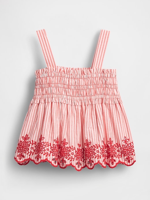 haut à œillets smocké pour bébé et tout-petit