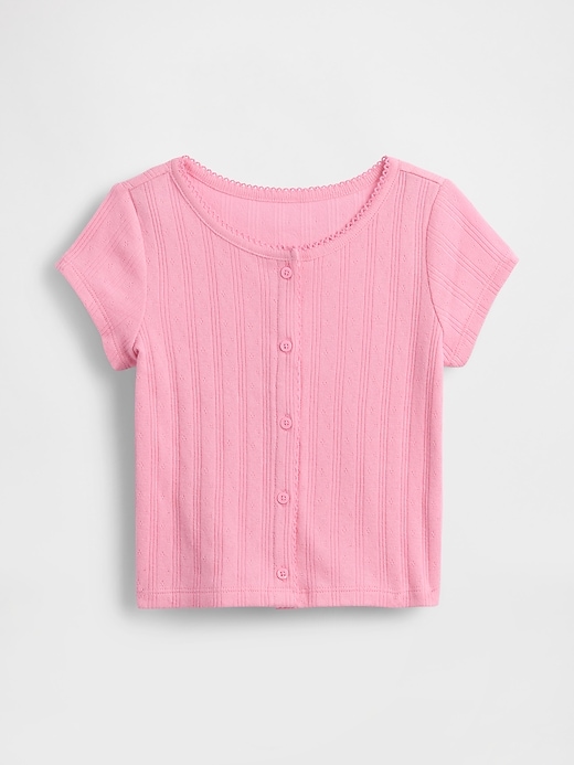 haut côtelé pointelle pour bébé et tout-petit