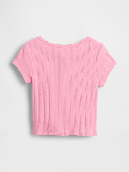 haut côtelé pointelle pour bébé et tout-petit