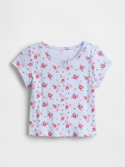 haut côtelé pointelle pour bébé et tout-petit
