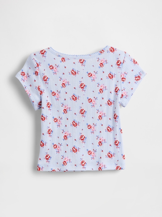 haut côtelé pointelle pour bébé et tout-petit