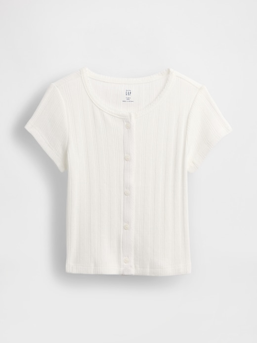 haut côtelé pointelle pour bébé et tout-petit