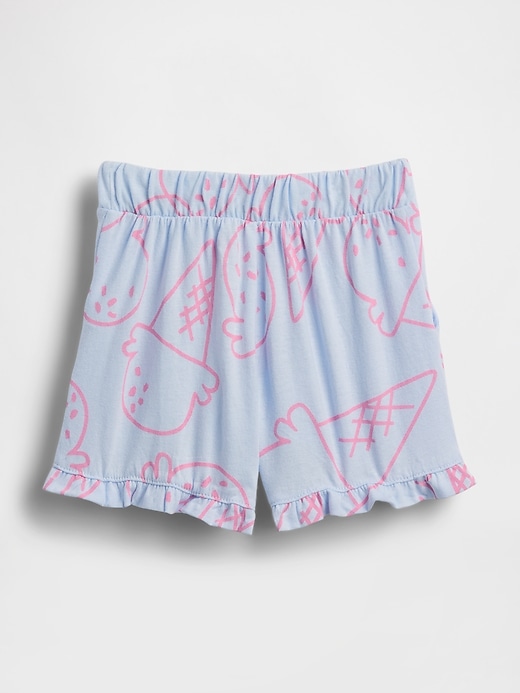 shorts à volants assortis pour bébés et tout-petits