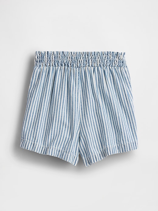 short en jean rayé pour bébé et tout-petit