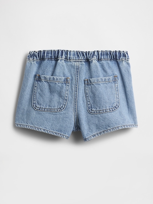 jupe-short plissée en jean pour bébé et tout-petit