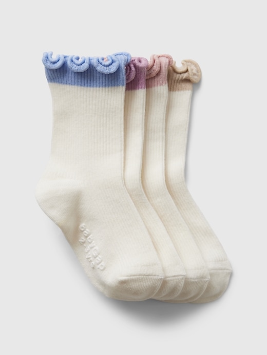 chaussettes à volants pour bébés et tout-petits paquet de 4
