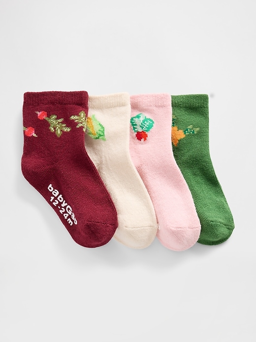 chaussettes mi-mollet pour bébés et tout-petits paquet de 4