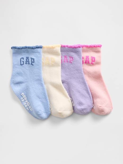 chaussettes montantes à logo pour bébés et tout-petits paquet de 4