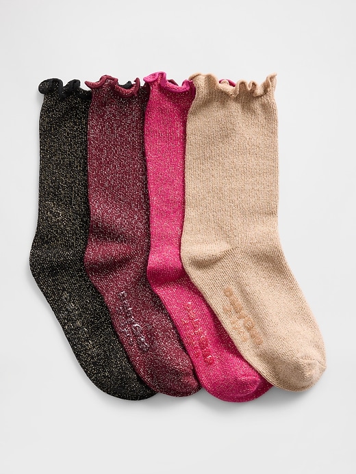 chaussettes scintillantes pour bébés et tout-petits paquet de 4