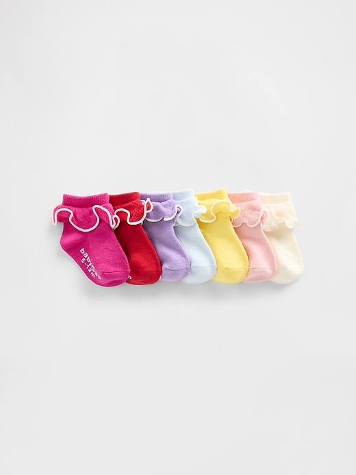 chaussettes à volants pour bébés et tout-petits paquet de 7