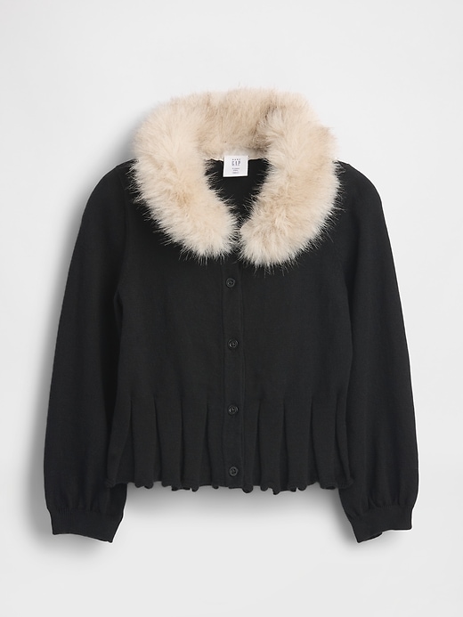 gilet à col en fausse fourrure pour bébé et tout-petit