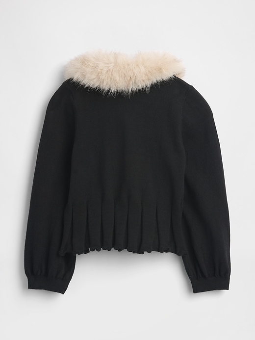 gilet à col en fausse fourrure pour bébé et tout-petit
