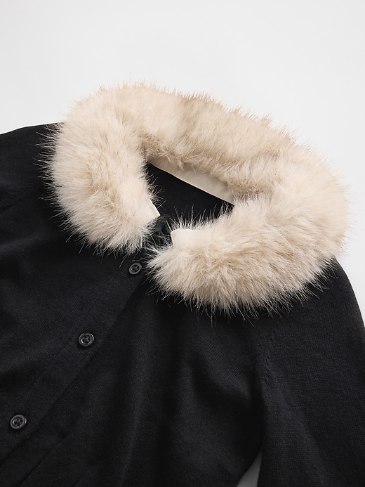 gilet à col en fausse fourrure pour bébé et tout-petit