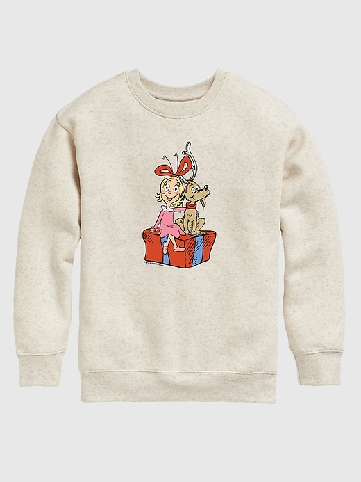 sweat-shirt polaire à col rond pour tout-petit « le grinch max et cindy lou »