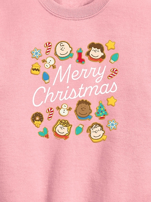 sweat-shirt polaire à col rond pour tout-petit motif biscuits de noël peanuts