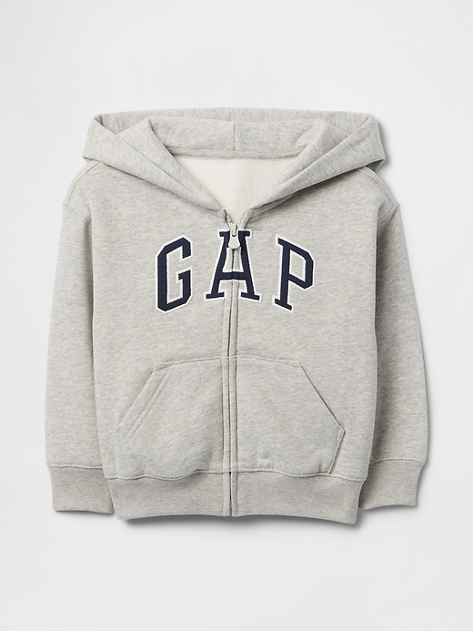 sweat à capuche zippé vintage doux pour bébé et tout-petit avec logo