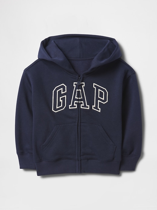 sweat à capuche zippé vintage doux pour bébé et tout-petit avec logo