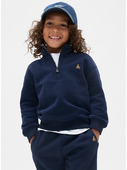 pull à col zippé vintagesoft pour bébé et tout-petit