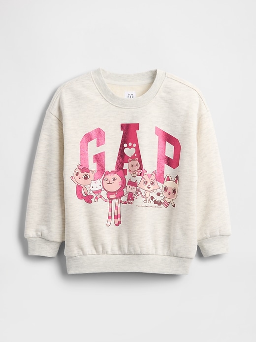 sweat-shirt vintage doux pour bébé et tout-petit avec logo gabby cat