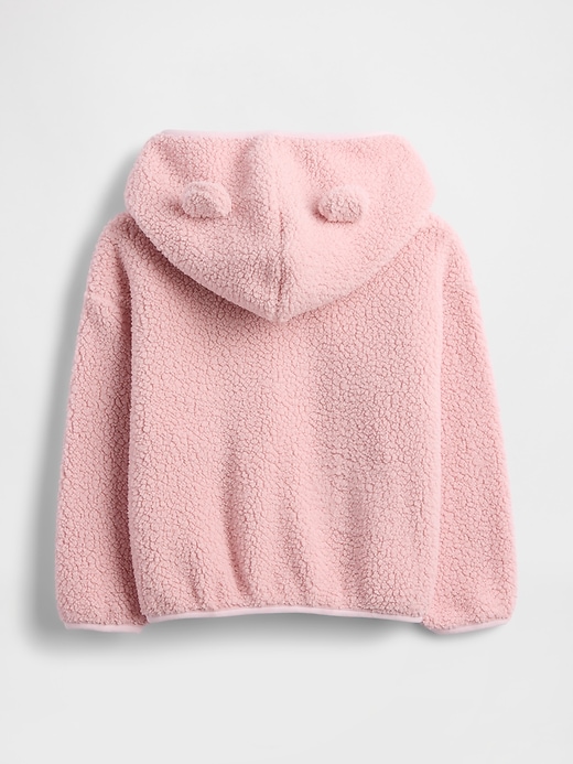 sweat à capuche zippé en sherpa ours pour bébé et tout-petit