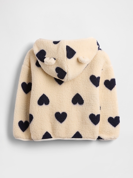 sweat à capuche zippé en sherpa ours pour bébé et tout-petit