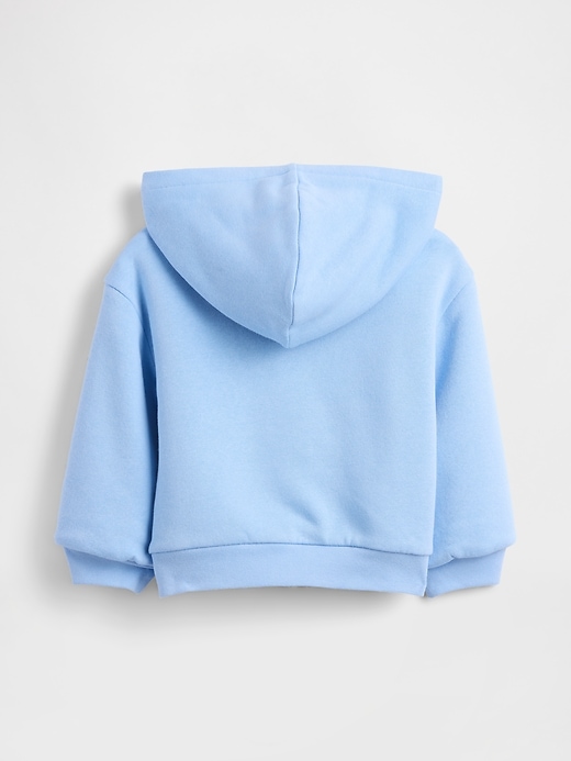 sweat à capuche zippé à sequins doublé sherpa pour bébé et tout-petit