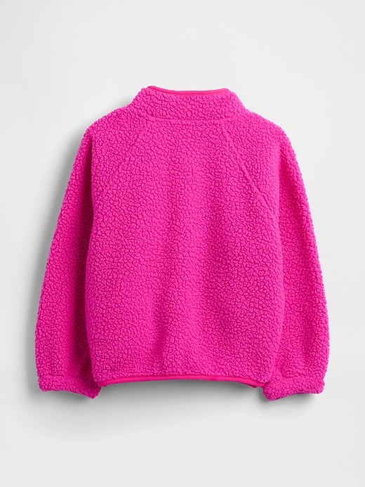 pull à demi-zip en sherpa pour bébé et tout-petit