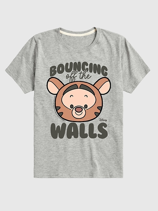 t-shirt graphique à manches courtes winnie lourson tigrou rebondissant sur les murs pour tout-petit
