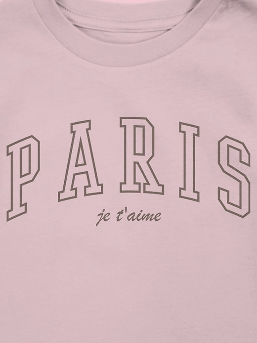 t-shirt graphique paris collegiate pour tout-petit
