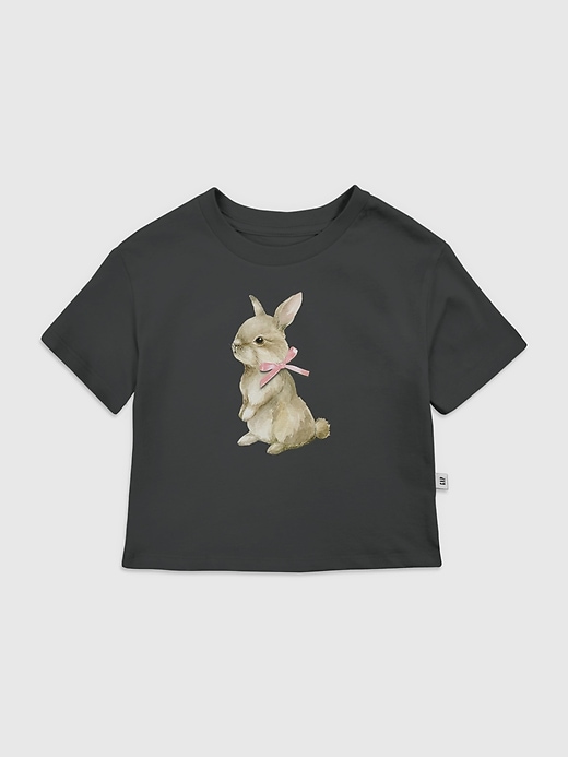 t-shirt graphique pour tout-petit avec nœud papillon lapin
